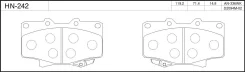 ��������� ������� /�������� ������ /����� /JFBK ��� Toyota Land Cruiser HDJ80R; HN-242; (MN-291M A-336WK) D2094M 0446560020 jFBK jFbkhn242RA HN242 ���...