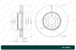 ���� ��������� G-brake GR-20045 G-Brake G-Brakegr20045RM GR20045 ����