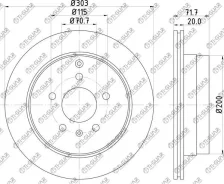 ���� ��������� /������ /TI-GUAR ��� OPEL Antara 2006-, Chevrolet Captiva 2006; 303/20��; TG-4804637; (RN1677) TG4804637 20968395 20892952 Ti-Guar Ti-G...