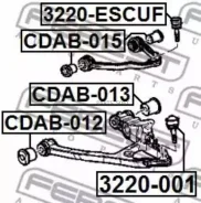����� ������� �+�! Cadillac Escalade 99 Febest 3220001 3220001 ����