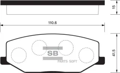 ������� ��������� �������� Suzuki SJ 1.0/1.3 81-04 SP1540 Sangsin Brake SP1540 SP1540 ����
