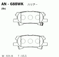 ������� ��������� Akebono AN688WK AN688WK ����
