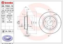   Mazda Xedos 6 (CA) (01/92-) R / Mazda MX-6 (GE) (07/91-) R / MAZD Brembo 08735211 
