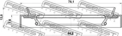 ������� ��������� 54.2x78.1x7.6x13.8 | ����� ����/��� | Febest 95HDY56780814X 95HDY56780814X ����