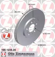 ���� ��������� ! �����. 288x25/34-5x100 Audi A3, VW Bora/Golf 1.8T/2.3/1.9TDi 96 100124720 100124720 ����
