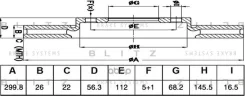 ���� ��������� ���. VW T-IV 90- Blitz ���. BS0502 BS0502 ����