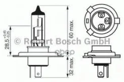 ����� 12V H4 60/55W Pure Light 1 ��. ������ Bosch ���. 1987301001 1987301001 ����