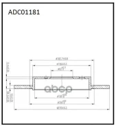 ���� ��������� ������ Toyota Corolla (E14 E15 E17 E18) ��� ��� Auris / Volkswagen Passat B6 05- Allied Nippon ���. adc01181 ADC01181 ����