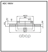 ���� ����. Hyundai Accent I 10.1994 - 01.00, Pony 10.1985 - 09.1989 Allied Nippon ���. ADC1003V ADC1003V ����