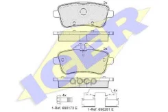 ������� ����. ����. Mercedes GL -Cllass (X166) (07/12-) Icer ���. 182072-066 182072066 ����