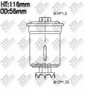 ������ ���� JS FS6002U Daihatsu Charade IV (G200 G202) Charade IV ����� (G203) KIA Clarus (K9A) JS Asakashi ���. fs6002u FS6002U ����