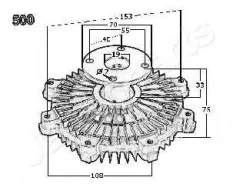 ���������� ����������� ��������� ���������� Japanparts ���. vc500 VC500 ����