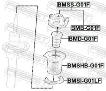 ����� ��������� ������������ � ����� (� ������� �����������) Febest Bmssg01F BMSSG01F ����