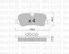 ������� ����. ����. ������ LR Discovery III Range Rover Sport Metelli ���. 22-0694-0 2206940 ����