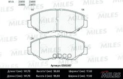 ������� ��������� Honda CR-V II/Element 02- �������� Ceramic Miles ���. e500367 E500367 ����