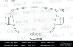 ������� ��������� FORD Galaxy/Mondeo/S-MAX/Volvo S80/XC70/Freelander 06- ������ Ceramic Miles ���. e510109 E510109 ����