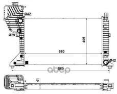 �������� Mercedes-BENZ Sprinter 2-t c �������� ����������/������� ����� (901, 902) 208 CDI [2000/04- NRF ���. 55348A 55348A ����
