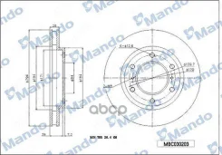 ���� ��������� �������� ��� 294*28*46 3 ������������� Mitsubishi Mando ���. mbc030203 MBC030203 ����