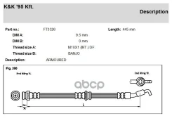 ����� ��������� Mitsubishi Lancer VI. (CK / P_A) 1.3 12V GL GLX 12.95-08.03 KK ���. ft3326 FT3326 ����