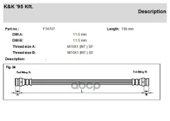 ����� ��������� Volkswagen Vento (1H2) 2.8 VR6 01.92-09.98 KK ���. ft4707 FT4707 ����