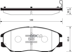 ������� KIA Opirus 03-14, Ssangyong Kyron Sangsin brake ���. sp1161 SP1161 ����