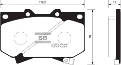������� ����. �������� Hi-Q Toyota Tundra 99-03 (D812) Sangsin brake ���. sp1422 SP1422 ����