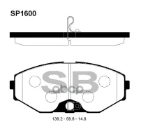 ������� ����. �������� Hi-Q Infiniti J30 92-97 (D587) Sangsin brake ���. sp1600 SP1600 ����