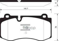 ������� ����. �������� Hi-Q BENZ Mercedes BENZ CL550 07-14 (D1223) Sangsin brake ���. sp2195 SP2195 ����