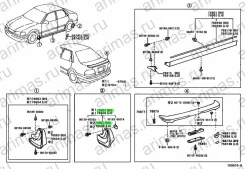 ��������� ������ ������ Toyota 7662512470B5 ����
