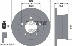 ���� ����. ���. Mercedes W461, W463, W903, W909 89= PRO Textar ���. 92137603 92137603 ����