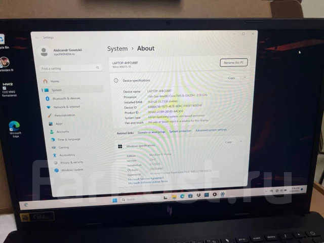 Asus. WiFi: 1, Bluetooth: 1 ����