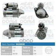 ������� 12V 1 4KW Opel Astra G (T98) Corsa C (X01) 1.7 CDTI MEAT Doria ���. 5020030 5020030 ����