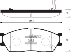 ������� ����. �������� Hi-Q KIA RIO SF 13 INCH Sangsin brake ���. sp1164 SP1164 ����
