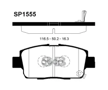 ������� ����. �������� Hi-Q Scion XA 05-06 (D1249) Sangsin brake ���. sp1555 SP1555 ����