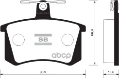 ������� ����. �������� Hi-Q AUDI 80/100 R Sangsin brake ���. sp2050 SP2050 ����