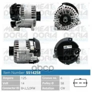 ��������� 14V 125A Ford Transit (P65) Tourneo 1.8 TDCi MEAT Doria ���. 5514258 5514258 ����
