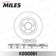 ���� ��������� Nissan Maxima J30 3.0 91-94/A32 2.0-3.0 97-00 �������� D=280��. Miles ���. k000061 K000061 ����