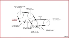 ������ ������������ 6PK1148 ����� Nissan ���. 117204P10A 117204P10A ����