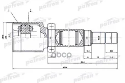 ���� �����. ����.26x40x23 FORD Focus II CB4 08-11 Patron ���. PCV1497 PCV1497 ����