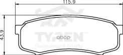 ������� ��������� ��������, ������ Toyota Land Cruiser (70100) 84, Land Cruiser Prado (120, 150) 0 Tyren ���. TYR1218681 TYR1218681 ����