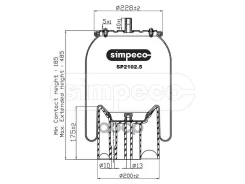 ������������� (� �����. ��������) Schmitz �. �.016512 (SP2102.5013) Simpeco ���. SP2102.5013 SP21025013 ����
