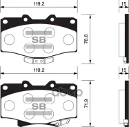 ������� ����. �������� Hi-Q Toyota 4Runner 92-01 (D611) Sangsin brake ���. sp1420 SP1420 ����
