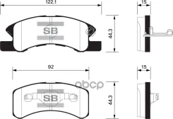 ������� ����. �������� Hi-Q Nissan OTTI 05-07 (DB1912) Sangsin brake ���. sp1593 SP1593 ����