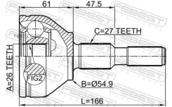 ���� �������� 26x55x27 | ����/��� | 2110CNGAT ����