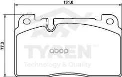 ������� ��������� ��������, �������� Audi A6 (C7) 11, Q5 (8R) 08 Tyren ���. TYR1222481 TYR1222481 ����