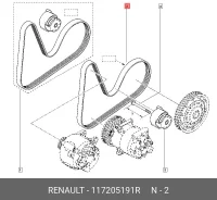 ������ ������������ �����.!1200��Renault Duster/Kangoo/Logan/Sandero/Fl�uence 1.4-1.6i 117205191R 117205191R ����