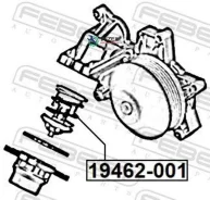 ��������� BMW E70/E71/E84/E90/F01/F10/F15/F2�1/F30 1.6D-3.0D 03- Febest 19462001 19462001 ����