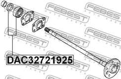 ��������� Febest DAC32721925 ��������� ������ ������� 32x72x19x25 DAC32721925 ����