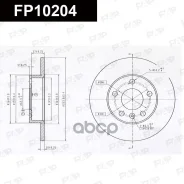 ��������� ���� � ��������� Geomet Chevrolet Astra 2.0L 2002.08-2005.07 FAP ���. fp10204 FP10204 ����