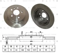 ���� ��������� Lexus ES 06-/Toyota Camry 06- Blitz BS0349 BS0349 ����